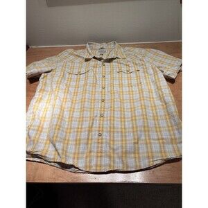 Carhartt Slim Fit Plaid Short Sleeve Button Up Mens Shirt Size XXL